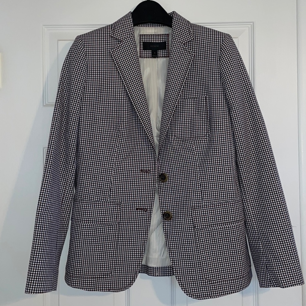 J. Crew checkered blazer